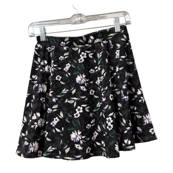 American Eagle Women's Size Small Floral Mini Skirt Cotton Blend‎ Stretch Summer - Picture 2 of 11